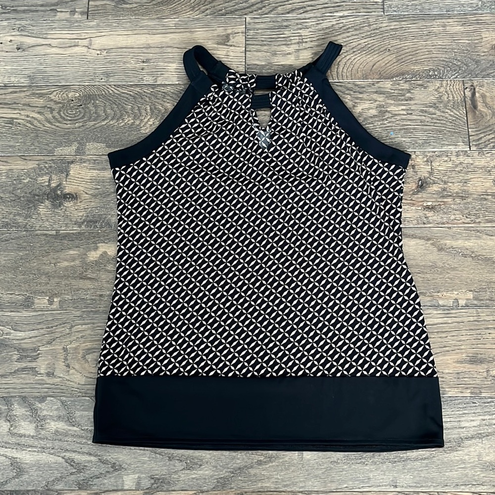 Banana Republic Geometric Pattern Sleeveless Blouse
